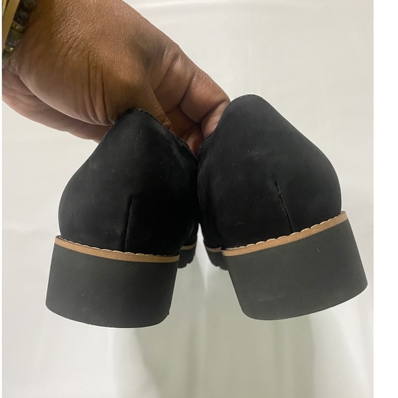 Vionic Teagan Lace Up Lug Sole Loafer Nubuck Leather Comfort Black 9.5 - Picture 8 of 14